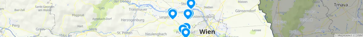 Map view for Pharmacies emergency services nearby Königstetten (Tulln, Niederösterreich)
